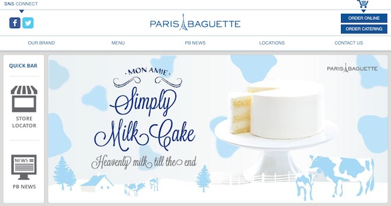 Paris BAguette website USA