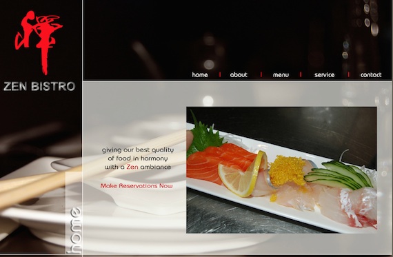 zen bistro website