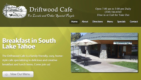 driftwood cafe website