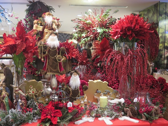 rustans flower shop christmas 2014  red