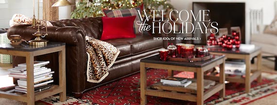 welcome the holidays pottery barn 2014