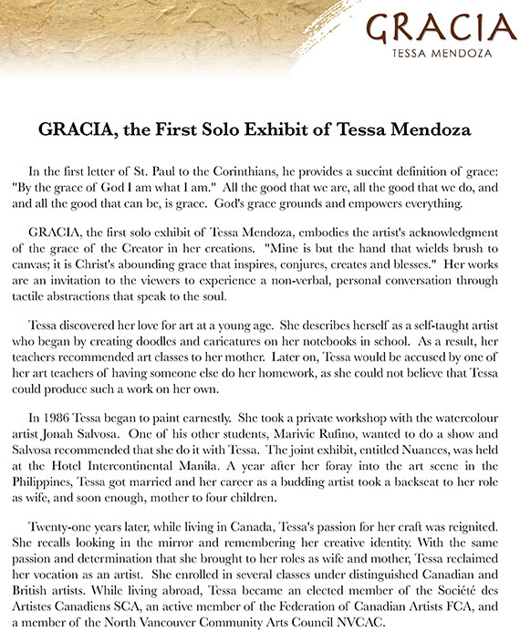 Gracia Press Release page 1