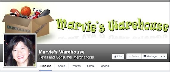 marvies warehouse facebook page