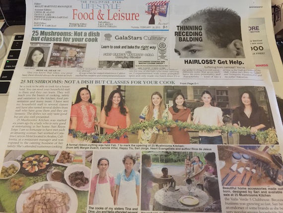 Philippine Star aricle 25 mushrooms kitchen