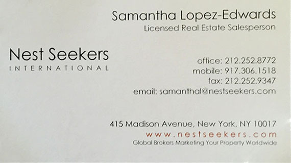 Samantha Lopez Edwards of Nest Seekers 4