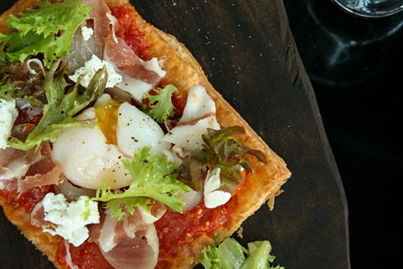 Lunch Specails at Bistro du vin Jamon and Egg Pissaladiere