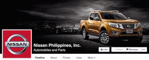 Nissan Philippines Facebook page