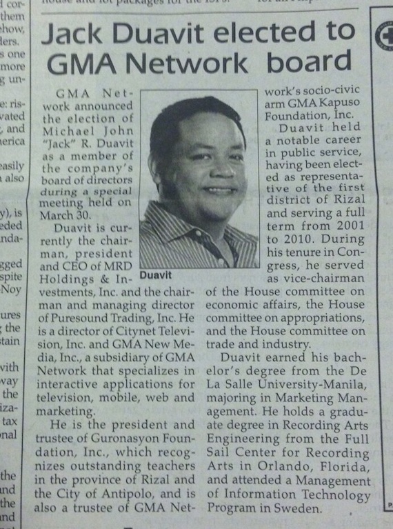 jacl duavit GMA board member news