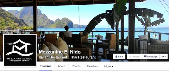 Mezzanine El Nido facebook page