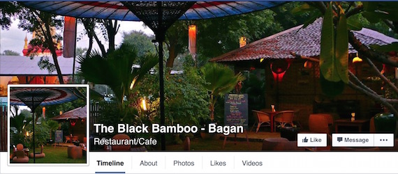 The Black Bamboo Bagan facebook page