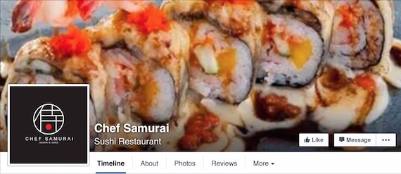 Chef Samurai Facebook page