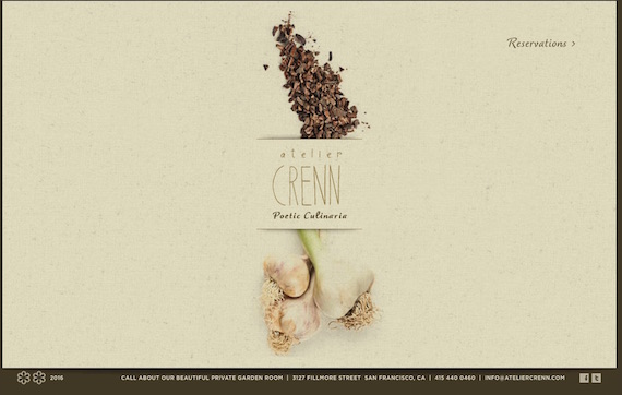 Atelier Crenn website