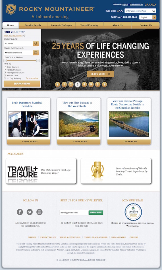 Canadian Train Travel, Trips, Rail Journeys, Vacations, Holidays: Rocky Mountaineer