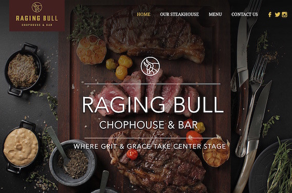 Raging bull chophouse and bar website