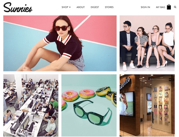 Sunnies Studio website