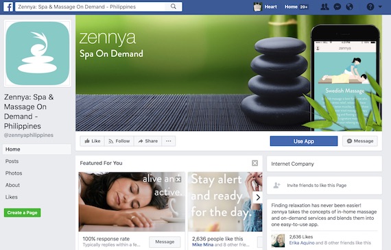 Zennya spa and massage facebook