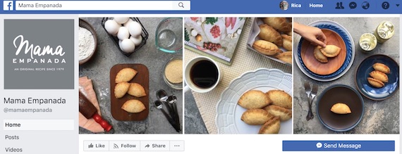 Mama Empanada Facebook page