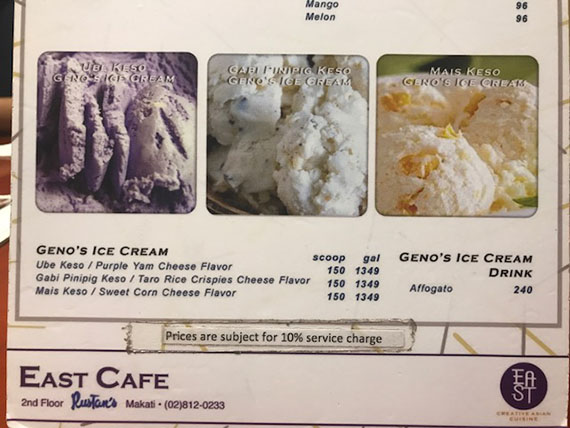 Geno’s Ice Cream at East Cafe (1)